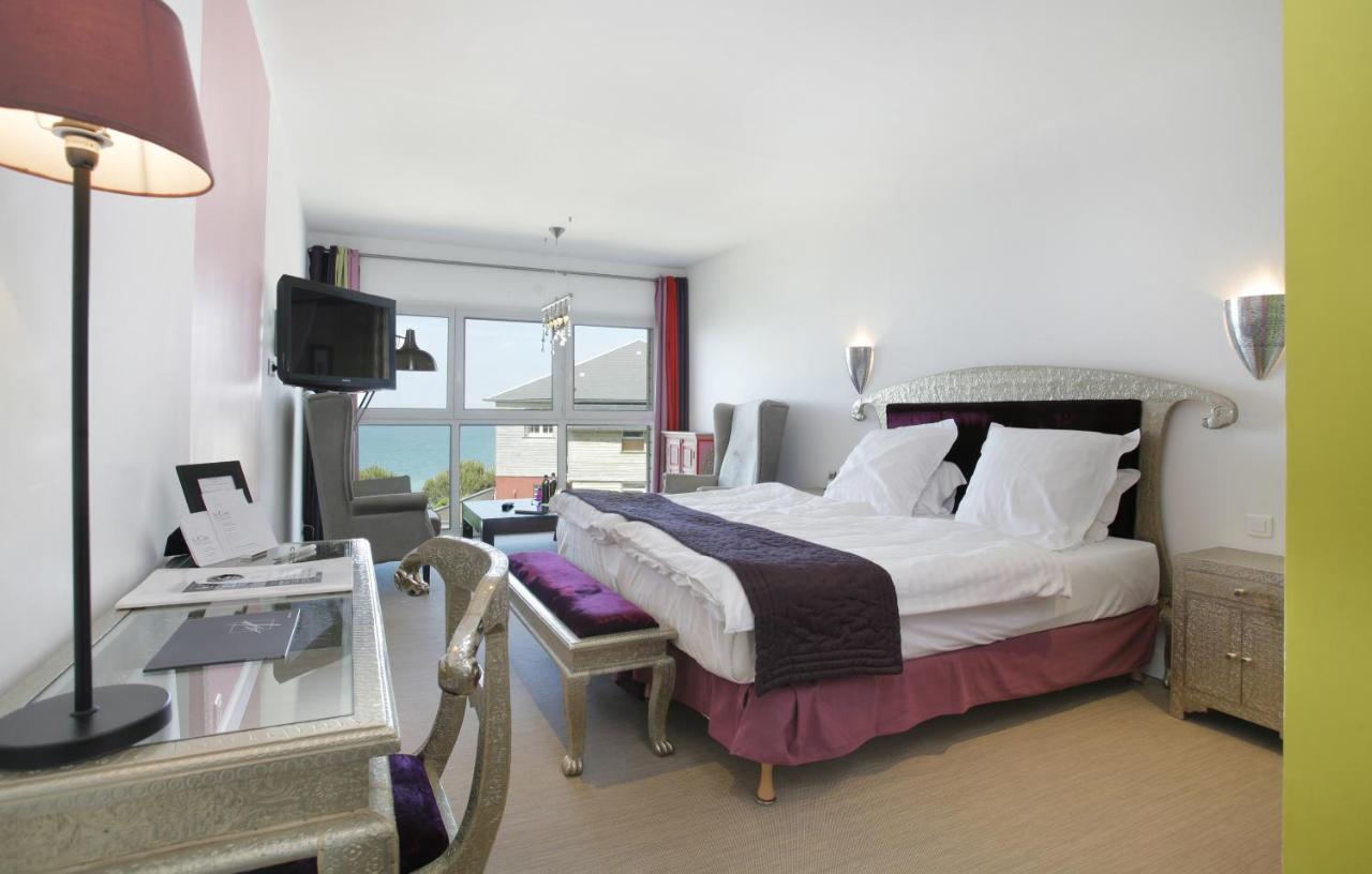 The Originals Hotel Le Cise Restaurant Chambres Et Suites Ault Eksteriør bilde