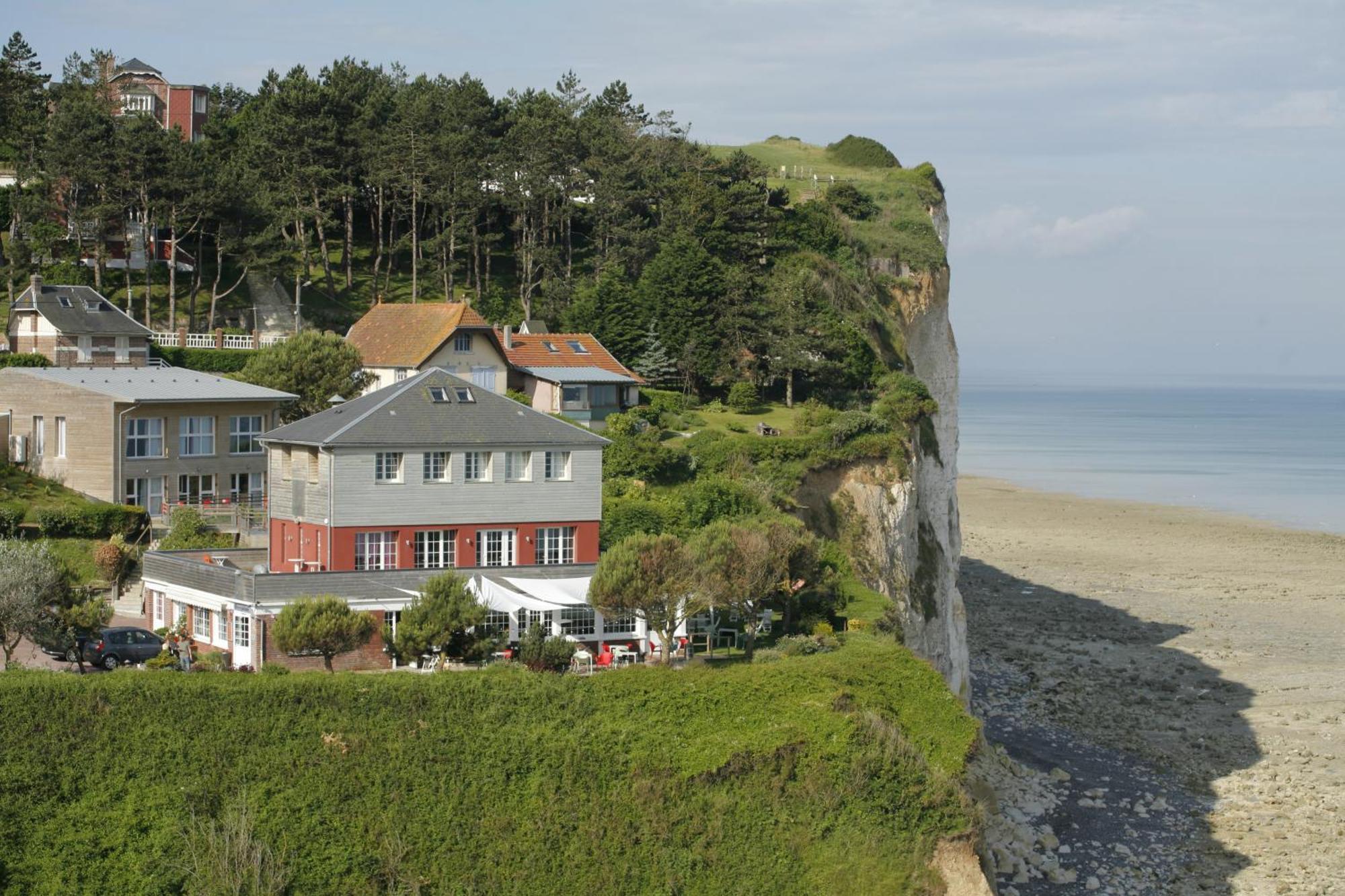 The Originals Hotel Le Cise Restaurant Chambres Et Suites Ault Eksteriør bilde
